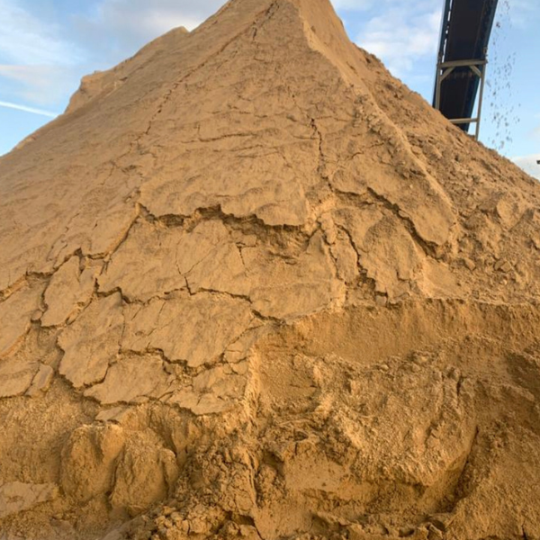 a pile of equestrian sand ready to be delivered
